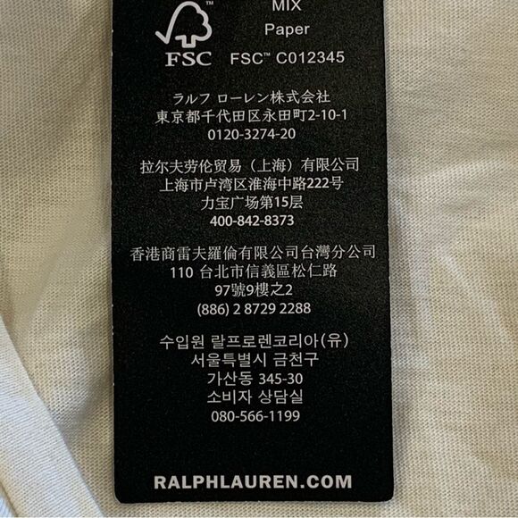 Lauren Ralph Lauren Ladies Winter Cream Sequined Logo Tee Shirt Size Medium - Picture 8 of 13